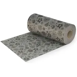 Rutschfeste Weihnachtsmatte PVC-Teppich Länge 20 Meter Breite 53 cm Zuschneidbar, Innen-/Außenbereich für Weihnachten, Fußmatte für Geschäfte