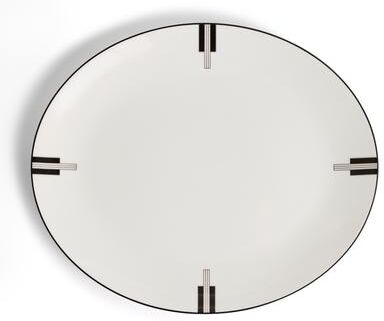 Vera Wang Wedgwood Luxe Graphite Oval Platter 13in
