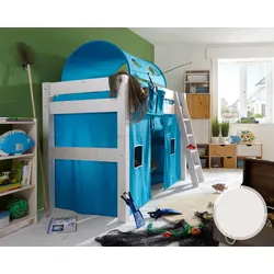 INFANSKIDS »Toby« Kinderzimmer Hochbett 90x200 cm / 110 cm / Bio-Buche natur lackiert