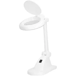 Nedis, Tischlampe, 2er-Set LED-Lupenleuchte, 1,75x Vergrösserung, 6W, 400 Lumen, Linse mit Ø90 mm (400 lm)