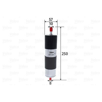 Valeo Kraftstofffilter [Hersteller-Nr. 587077] für Audi, Seat