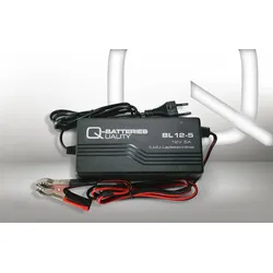 Q-Batteries BL 12-5 Ladegerät für Bleiakkus 12V - 5A Ladestrom IU0U Ladekennlini...