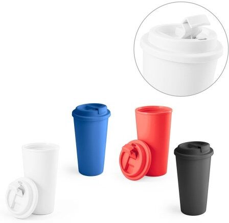 Bicchiere da Viaggio Cuppari 340ml in PP con Doppia Parete Personalizzate o neutre