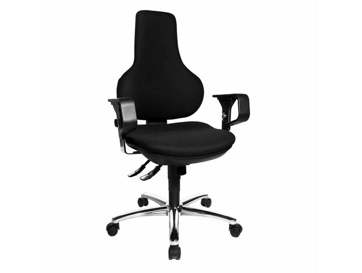 Bürodrehstuhl Topstar Ergo Point SY Deluxe mit 2D Armlehnen, Schwarz, Neu, Ergonomischer Stuhl - ideal für flexibles Arbeiten