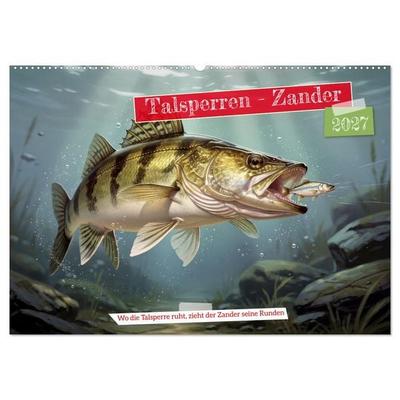 Talsperren - Zander (Wandkalender 2027 DIN A2 quer), CALVENDO Monatskalender