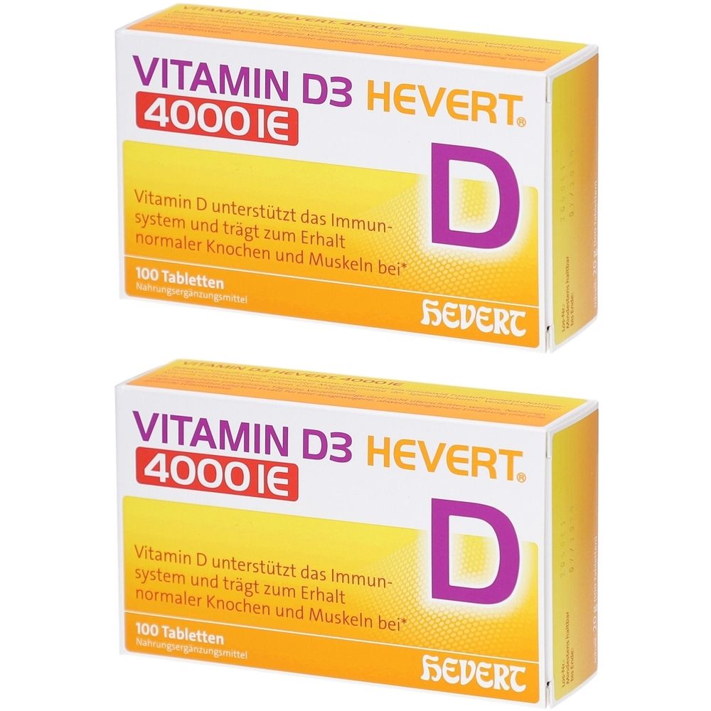 Vitamin D3 Hevert 4000 I.e. Tabletten 2x 2x100 St
