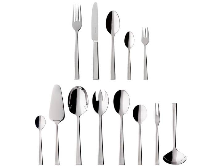 Besteck-Set VILLEROY & BOCH Tafelbesteck Victor 68er Set silber , silber, 68 tlg., Essbesteck-Sets