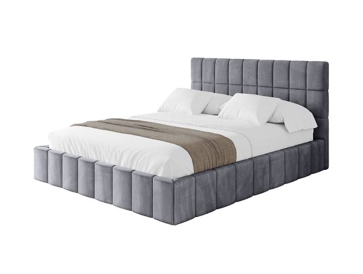 Polsterbett AMEA 200x200 cm Dunkelgrau - Casablanca 2315