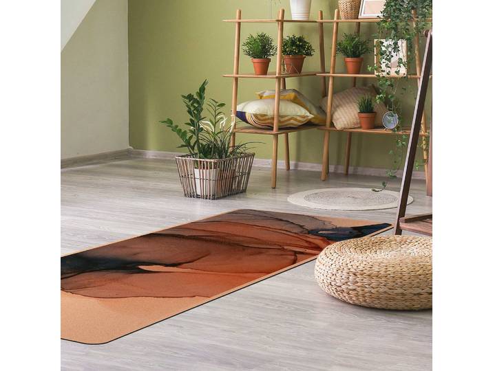 Tapis de yoga Océan 183 x 61cm Bleu/Bleu