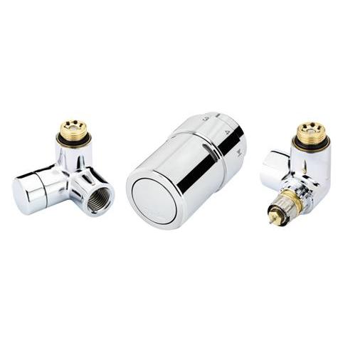 Danfoss Ventilsatz Typ RTX inkl. Rücklaufthermostat zur Erfassung der Wassertemperatur. Rechtsmontag (013G4132)
