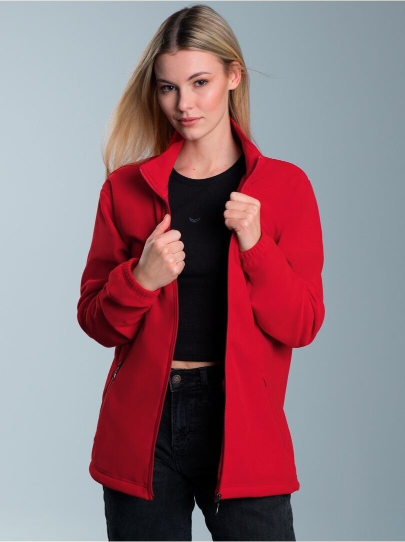 Fleecejacke TRIGEMA "TRIGEMA Fleecejacke", Damen, Gr. 4XL, braun (kirsch), Fleece, 100% Polyester, lang, Jacken Fleecejacke kirsch 4XL