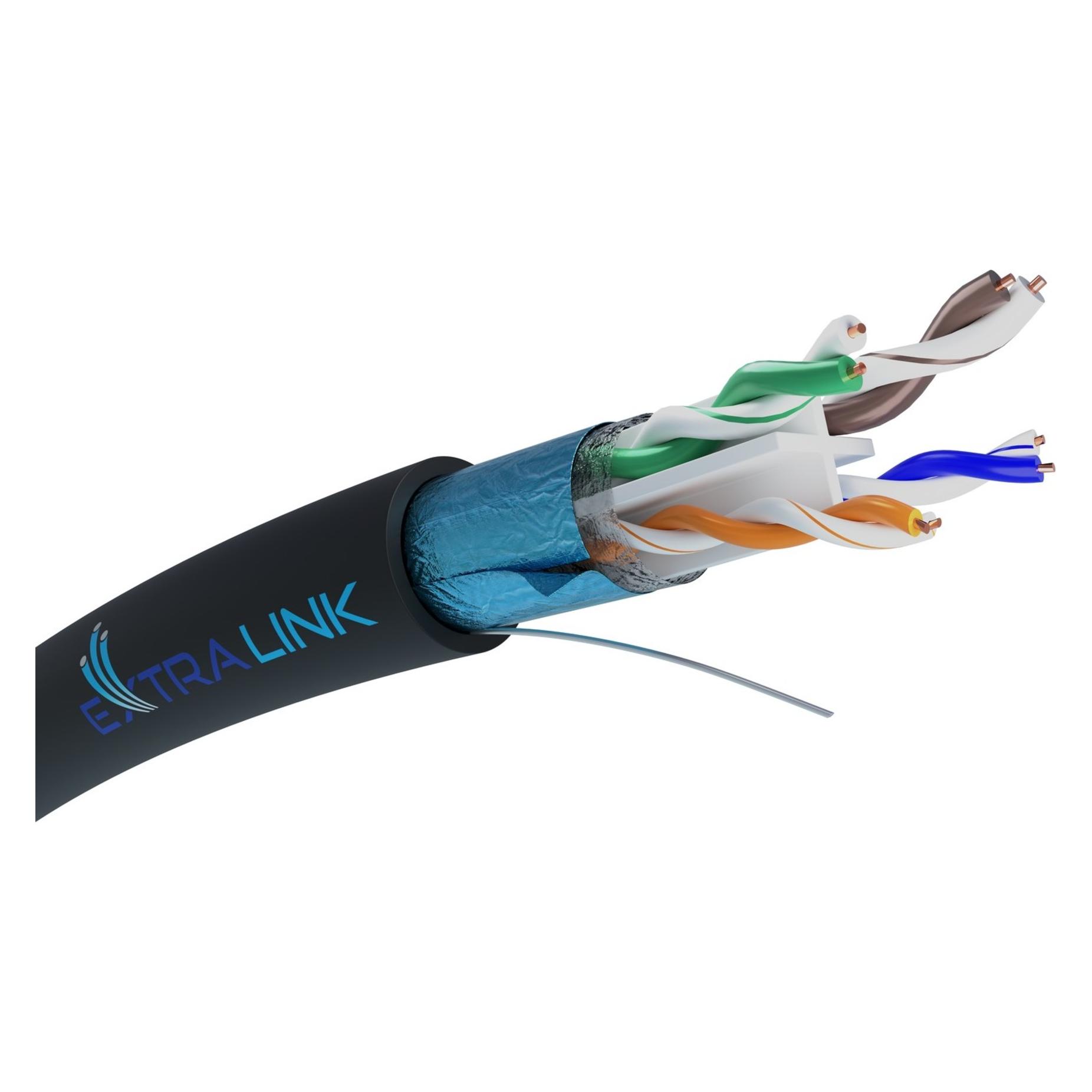 Extralink CAT6 FTP (F/UTP) V2 OUTDOOR TWISTED PAAR 25M (FTP, CAT6, 25 m) (EX.22516)