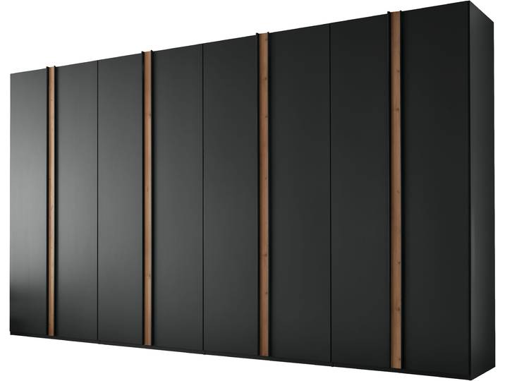 Drehtürenschrank, 393,1x216x58 cm, Holzwerkstoff, Graphit-Dekor, Türendämpfung, Wiemann