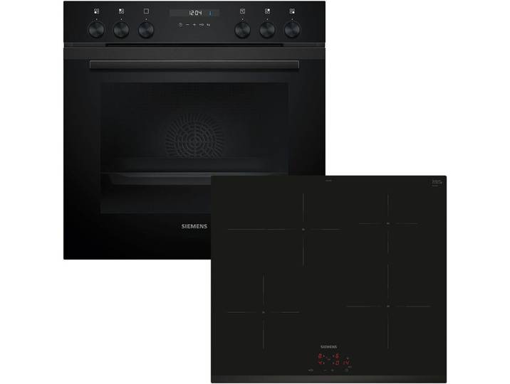 SIEMENS Elektro-Herd-Set EQ522IAAB, mit Teleskopauszug nachrüstbar, Gelingsichere cookControl10 & gleichmäßige 3D-Heißluft