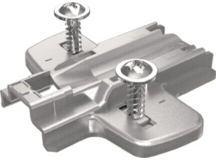 Hettich plaque de montage Sys.8099 Sensys STA vern.0mm Pilotz.u.Spez.-Schr. (9071585)
