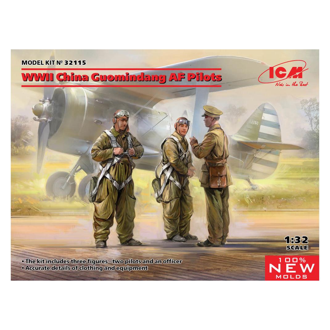 ICM WWII China Guomindang AF Pilots (100% new molds) (32115)