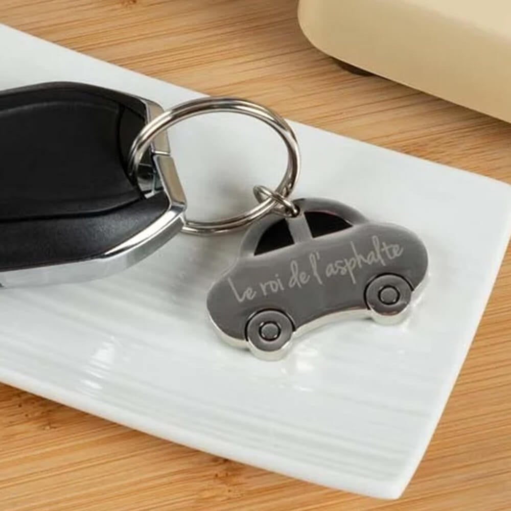 Ocadeau Porte clé voiture argenté