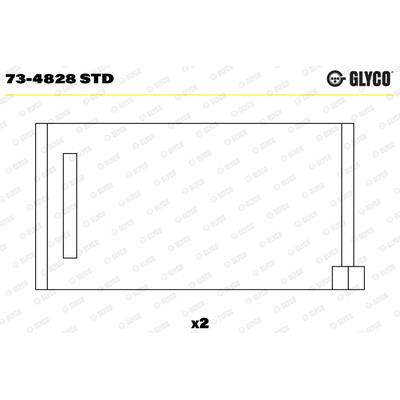 GLYCO Nockenwellenlager 73-4828 STD für VAG