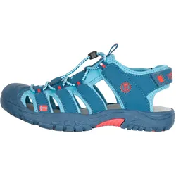 Trollkids Kinder Kvalvika Trekkingsandale - 32 - dolphin blue/spicy red