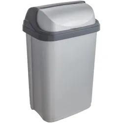 KEEEPER 25L Mülleimer mit silbernem Schiebedeckel, Rasmus-Kollektion