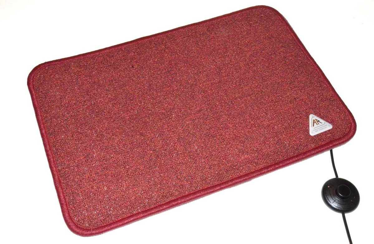 Arnold Rak Heat Master 611258-B Warmtemat Bordeaux, 70 x 50 x 1,5 cm