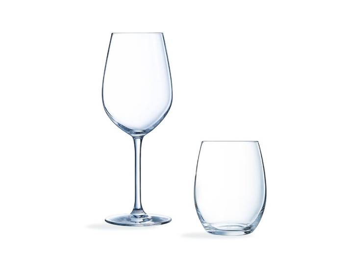 Ensemble 12 verres (verres à pied et verres à eau)
