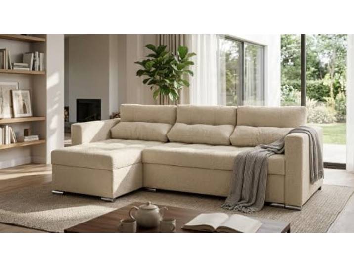 Family Meble Ecksofa Varius Hunter mit Schlaffunktion und 2 Bettkästen, Ecke Links oder rechts montierbar – Variante Hunter 10