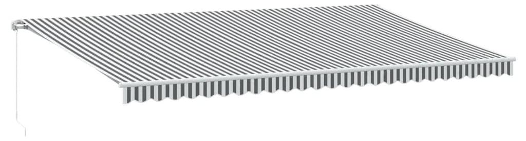 Manuell bedienbarer Sonnenschutz mit Kurbel - 600 x 300 cm - Aluminiumrahmen
