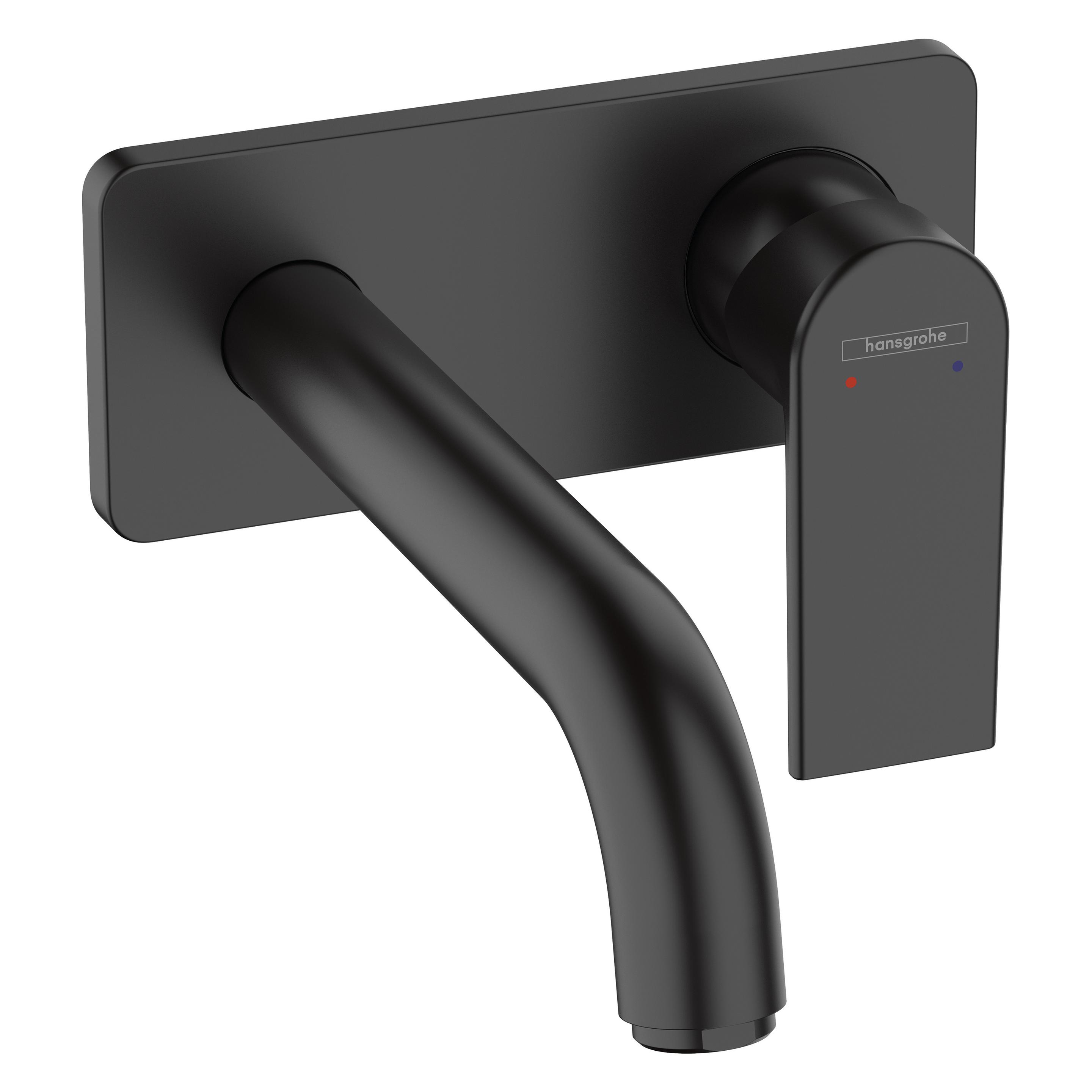 hansgrohe Fertigmontageset VERNIS Shape, für Unterputz-2-Loch-Waschtischarmatur, mattschwarz (71578670)