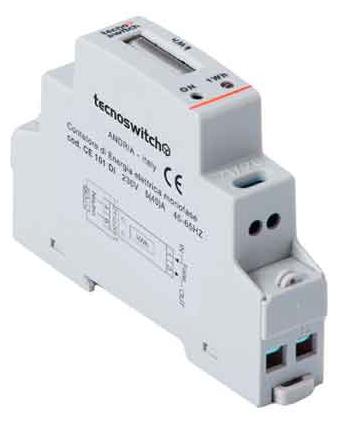 Elektronischer Stromzähler für einphasige Netze, 1 Modul - Stromstärke: 45A