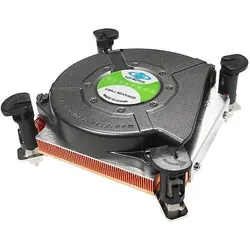 Intertech LGA 1150/1155/1156, Mini-ITX Formfaktor, Aktiv (27.80 mm), CPU Kühler, Schwarz, Silber, Kupfer