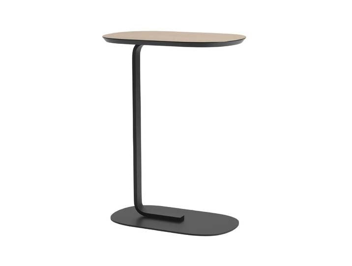 Muuto Table d appoint Relate H: 73,5 cm Oak veneer-Black'