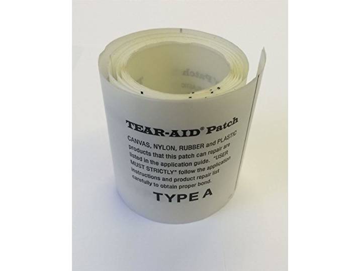 Tear Aid Selbstklebender Reparatur-Flicken Typ A für Zelte, Drachen, Gummiboote, Segel, Stoffe