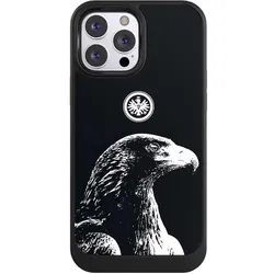 Nivocase Hülle für Apple iPhone 13 Pro Max Handyhülle NIVOcore Case Schwarz Eintracht Frankfurt Offizielles (Apple iPhone 13 Pro Max), Smartphone Hülle, Schwarz