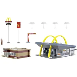 Vollmer H0 McDonald's Schnellrestaurant mit McCafé