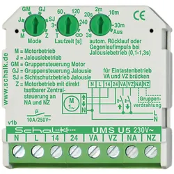 Schalk AUF/ZU-Steuerung 230VAC,2S,10A UMS U5 (230V AC)