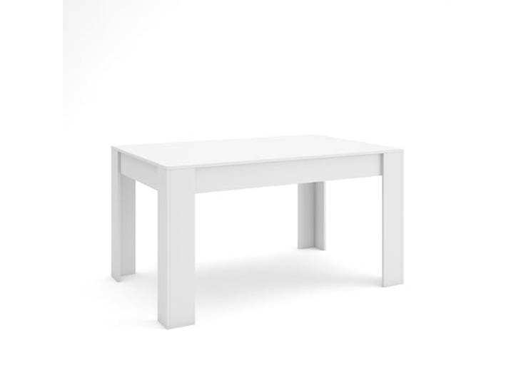 Skraut Home Esszimmertisch Küchentisch, Esstisch 140x90x76 cm Für 6 Gäste Stubentisch Moderner Stil Weiß