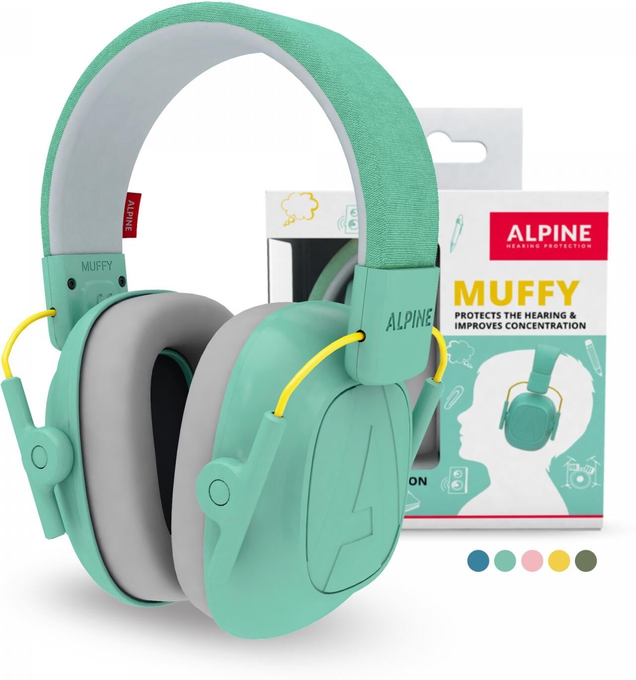 Kapselgehörschutz "Alpine Muffy Kids", Baby, grün (mint), Kapselgehörschutz Kapselgehörschutz mint Einheitsgröße