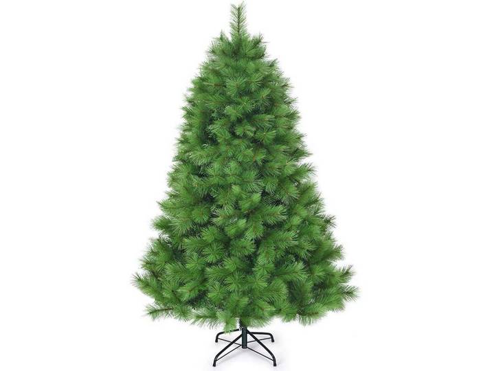 Costway Weihnachtsbaum mit Metallständer 180cm Grün, 180 cm, Dekoration, Weihnachtsdekoration, Christbäume & Zubehör