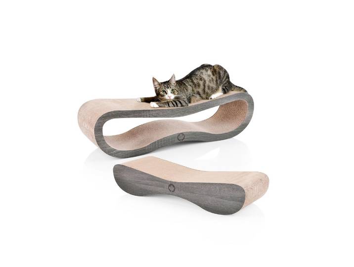 Kratzbaum CanadianCat Set Orbit & , grau, B:84cm H:23cm T:24cm, Presspappe, Kratzbäume, Kratzbaum