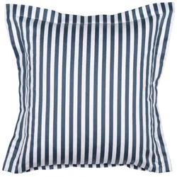Janine Bettwäsche modernclassic Mako-Satin 3910 atlantik Kissenbezug mit Stehsaum 40x40 cm