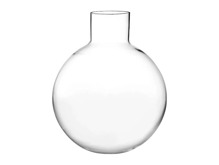 Skrufs Glasbruk Vase Pallo Transparent 31 cm