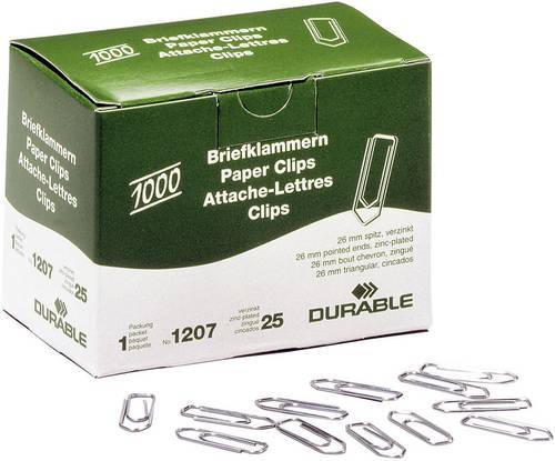 Durable Büroklammer 120725 26mm 1000St.