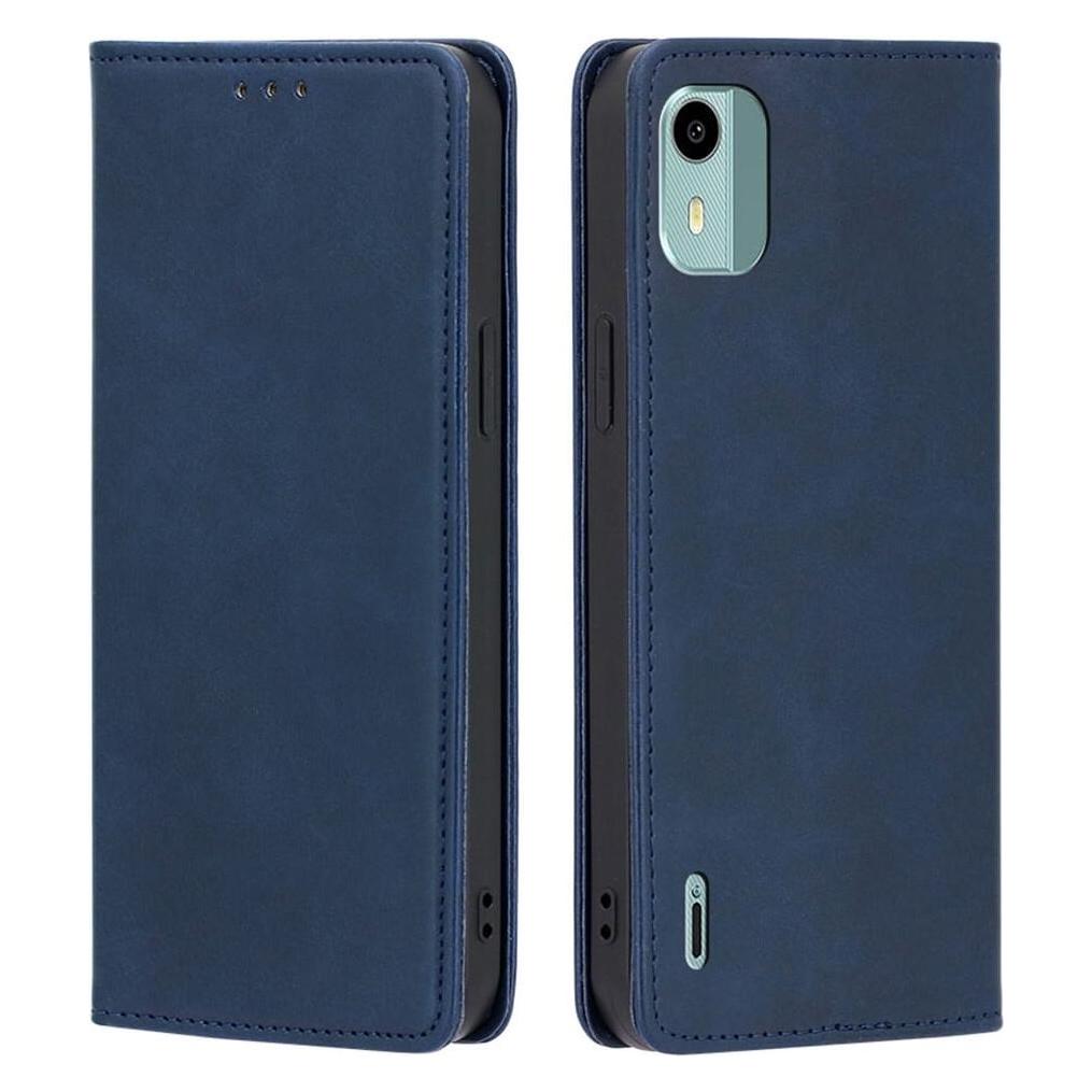 Cover-Discount Nokia C12 - Stand Flip Case Hülle dunkelblau (Nokia C12) (660139499B)