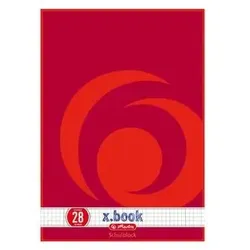 Herlitz 216283 Notizbuch A4 50 Blätter Rot