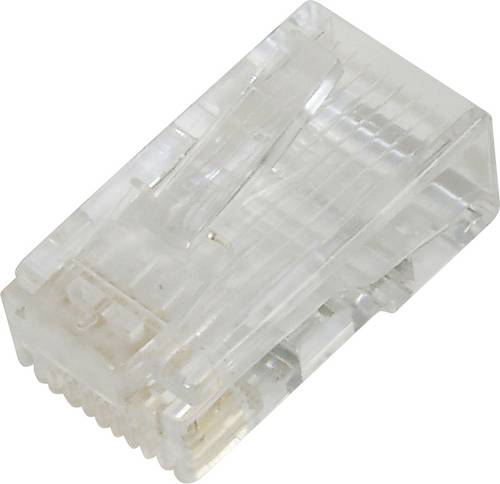 Digitus DN-219602 CAT 6 Modularstecker für Rundkabel, ungeschirmt, 100 Stk. DN-219602 RJ45 Stecker Polzahl Sensoren 8P8C Transpare