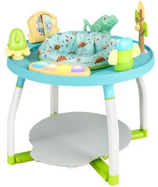 Costway 5-in-1 Baby Activity Center Interactive Bounce Seat with Removable Toys-Blue