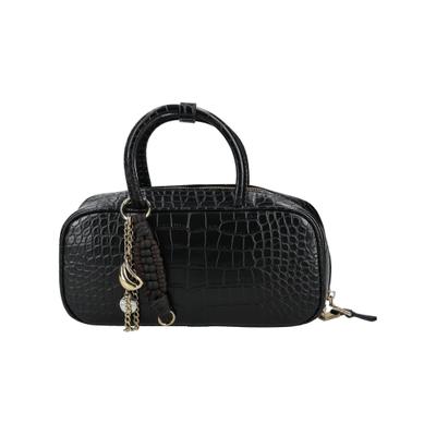 Umhängetasche DOLCE VITA "Dolce Vita Taschen Lederimitat", Damen, Gr. onesize, schwarz, Lederimitat, Taschen Umhängetasche