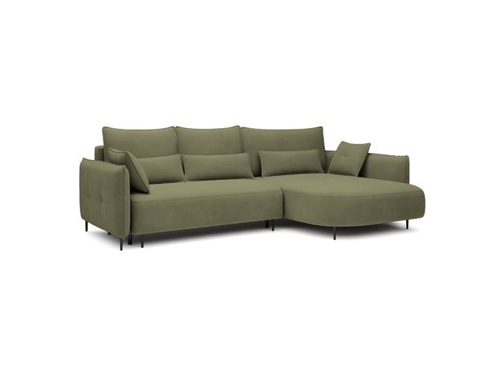 Ecksofa Oblivio mit Schlaf-Funktion, L-förmig, mit Stauraum,