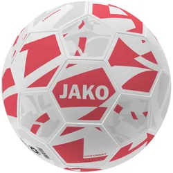 Jako Trainingsball Contrast  | Fussball weiß/coral 4